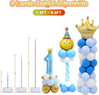2 Set Balloon Column Kit - 6 56 Feet Balloon Column Stand With Base For Baby Sho