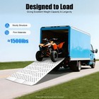 54 77in Aluminum Tri-fold Ramp With Straps Loading Ramps 1500lb Mowers Atvs Us