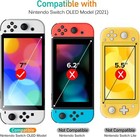 Ivoler 4 Pack Screen Protector For Nintendo Switch Oled 2021 2023 Tempered Glass