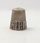 Antique Ketcham Mcdougal Sterling Silver Sewing Thimble Sz 9