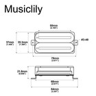 Artec Black Hxtn-bk Super Power Hot Rail Ceramic Humbucker Guitar Bridge Pickup