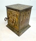 Rare Antique Kyser   Rex Arabian 1882 Cast Iron Still Bank Safe Relief Detail
