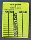         10-plastic Fire Extinguisher 4-year Inspection Tags 2025-2026-2027-2028        