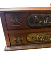 Antique J p Coats Spool Cotton 2 Drawer Sewing Cabinet