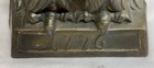 American Bald Eagle 1776 Vintage Bookend Statue Heavy Brass Made In Usa