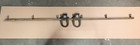 Antique Steel Barn Door Big 4  Single Rollers With 8  Foot Track Vtg Old 991-26b
