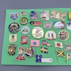 Vintage To Now Enamel Hat Lapel Pin Lot Of 35 Flags Olympic Car Mets Italy Tops