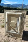 Vtg Rustic Tin Metal Pie Safe Bread Cake Cabinet Farmhouse Decor Nice Patina 