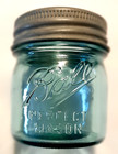Ball 1 2 Pint   Zinc Ring Glass Lid   Collector s Mason Jar   Antique Lid 1930 s