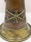 Vintage Military Calvary Style Copper   Brass Bugle Horn