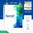200 Pack Heavy Duty Sheet Protectors  Crystal Clear  8 5x11 Inch Page