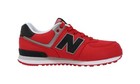 New Balance 574 Big Kids Running Shoes Sneakers Kl574f5g - Red black