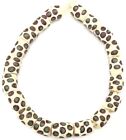Ghana Handmade Recycled Glass Cream Multi African Trade Beads-ghana