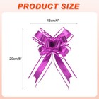 10pcs 8 Inch Giant Pull Bow Gift Wrapping Organza Bows Ribbon Rose Red
