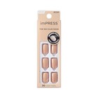 Kiss Impress Color Press-on Manicure Fake Nails  Latte - Short   Square  Chip  