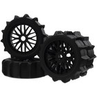 4pcs 1 8 Scale Rc Off Road Buggy Snow Sand Paddle Tires Tyre Wheels 17mm Hex    