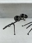 French Vintage Hand Wrought Iron Dragon Candleholders Samuel Yellin Style