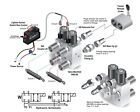 Hydraulic Multiplier  Scv Splitter   Diverter Valve With Couplers And Switch Box