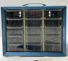Vtg Metal Parts Organizer Vtg  Akro-mils 15 Drawer Storage Cabinet Hardware Bin