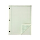 Tops Engineer Pads Ruled 5x5 Sq inch 200 Shts pad 8-1 2 x11  Gn 22144