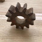 Vintage Cast Iron Sprocket Gear Wheel Industrial Farm Machinery Rusty Decor