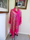 Mexican Embroidered Soft Fringed Shawl Rebozo Wrap 76x27 - Handmade In Mexico