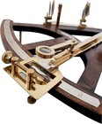 Nautical Marine Brass Octant Indoor And Outdoor Activity Vintage Brass Wooden