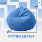 3 5ft Bean Bag Chair Adult Bean Bag Chair Large Bean Bag Chair With Filler In   