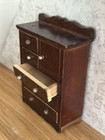 Dollhouse Miniature Wood Dresser 6 Drawers 4 1 2  H Vintage Chadwick Or Concord