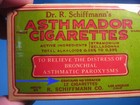 Vintage Dr  R  Schiffmann s Asthmador Cigarettes Box Free Shipping     13