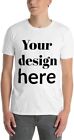 Personalized Custom T-shirt White Polyester Fit Customized Text Logo Art Image