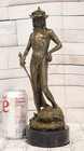 Signed Milo Bronze David Vanquishing Goliath Sculpture Antique Style Collectible