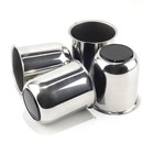 4pcs 3 19in Trailer Wheel Center 4pcs 3 19in Wheel Center Caps Chrome black