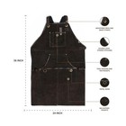 Leather Village Work Apron - Heavy Duty Woodworking Apron For M    Fast Usa Ship