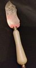 Vintage  Silver Plate   Faux Pearl Handle Cake Knife   Wedding