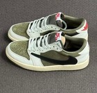 Us Travis Scott X Jordan Air Jordan 1 Low Og  medium Olive   Men s Casual Shoes