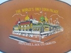 World s Only Corn Palace Mitchell South Dakota Tray Travel Souvenir Orange 