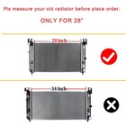 28   Radiator For Chevy Silverado Tahoe Suburban Gmc Sierra Yukon 4 3l 4 8l 5 3l