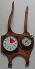 Vintage Steve Snyder Altimaster   Hanhart Stopwatch Mounted On Leather Armband