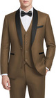 Mens Suit Slim Fit Tuxedo 3 Piece One Button Shawl Lapel Blazer Jacket Vest Pant