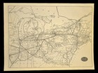 Vintage New York Central Railroad Map Ny Central Railway System Nyc Rr