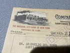 1954 Orig  Check Ron Bacardi S a  The First National City Bank  Of New York