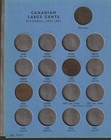 Canada  Large  Cents In Whitman Folder - 1800s  To  1920s   13 Pc Free Ship  72x