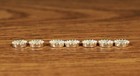 4x6mm Sterling Silver Serrated Bezel Cups Oval 4mm X 6mm Lot 10pc Usa Saw Tooth
