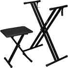 Heavy Duty Double-x Keyboard Stand And Bench  Piano Stand And Keyboard Bench