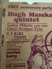 1967 Sncc Anniversary Party Poster Hugh Masekela Marion Barry San Francisco