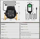 Greenhouse Heater With Thermostat Fast Heating Auto Power Control For Plants Us