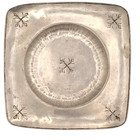 Signed Scandinavian Pewter Trinket Dish Ashtray  Artik Tinn Norway Vintage 6 5 