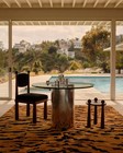Nordic Knots Tiger Rust Black Rug New Zealand Wool Hand-loomed Plush Print Rug