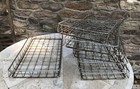 Vintage Large Authentic Industrial Metal Wire Baskets Trays Storage Bin 13x26x3